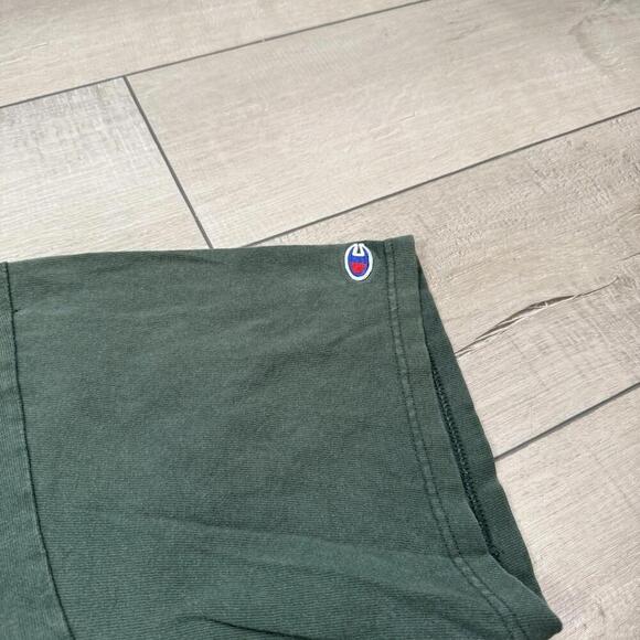 Vintage Champion Notre Dame T-Shirt Green XXL Distressed Logo 90s/00s NCAA Fade - Picture 6 of 8